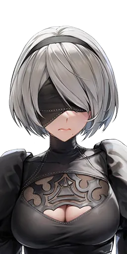 2B character portrait