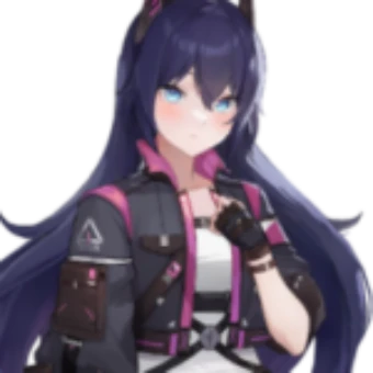 Gray character portrait
