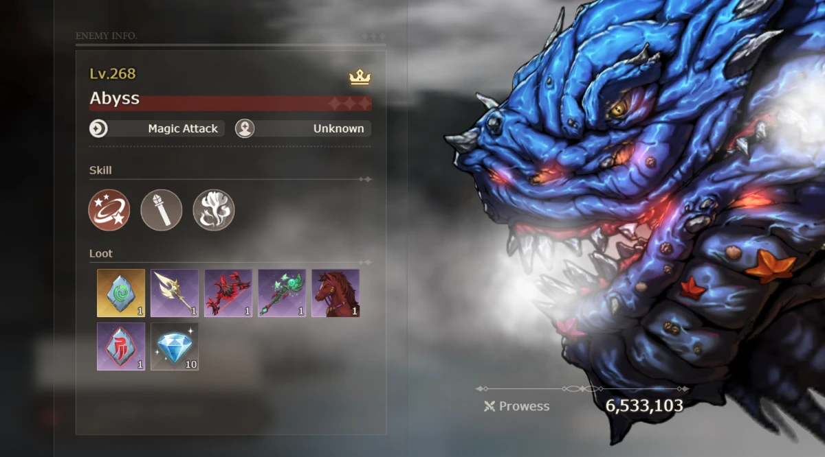 Lost Sword Abyss Chapter 40 boss screen