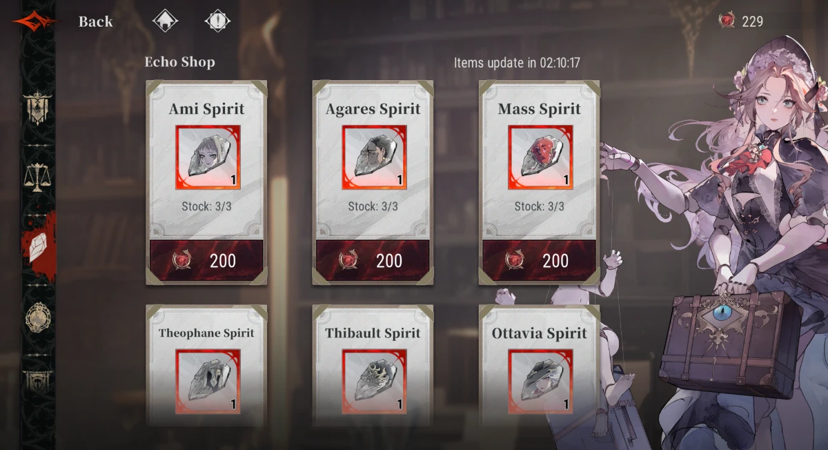 Echo Shop silver and blood