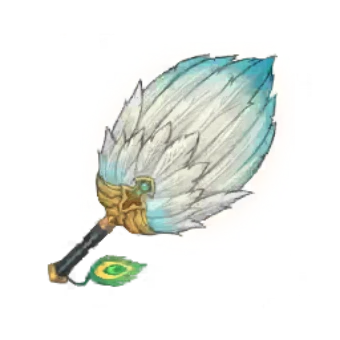 White Feather Fan
